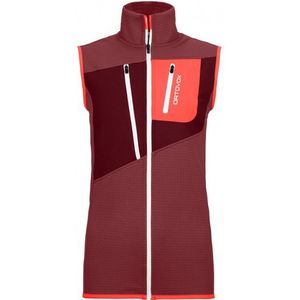 Ortovox Womens Fleece Grid Vest Merinobodywarmer (Dames |rood)