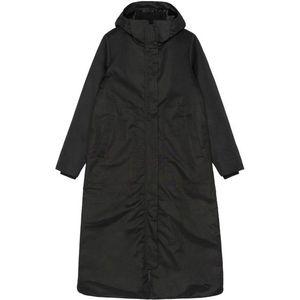 Selfhood Womens Long Parka Coat Lange jas (Dames |zwart |waterdicht)