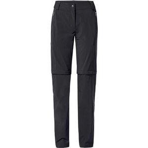 Vaude Womens Farley Stretch Zip Off T-Zip Pants II Trekkingbroek (Dames |zwart)