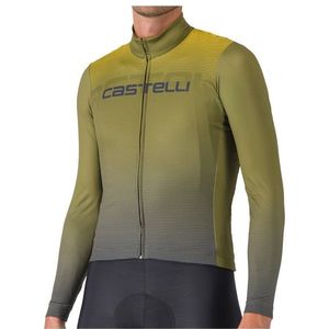 Castelli Apice Thermal Jersey Fietsshirt (Heren |olijfgroen)