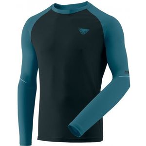 Dynafit Alpine Pro L/S Tee Hardloopshirt (Heren |zwart/blauw)