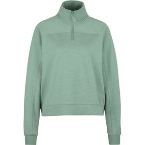 Stoic Womens MerinoFleece335 MMXX Lulea Half zip Merinotrui (Dames |turkoois)