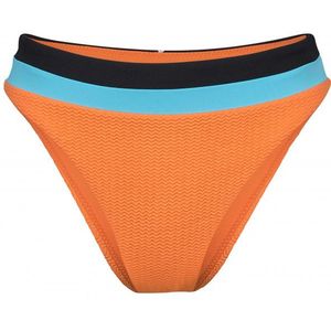 Seafolly Womens Slice of Splice Spliced High Rise Bikinibroekje (Dames |oranje)