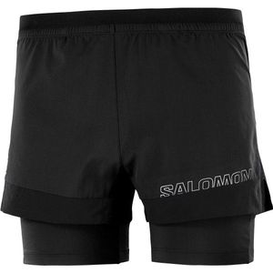 Salomon Cross 2in1 Shorts Hardloopshort (Heren |zwart)