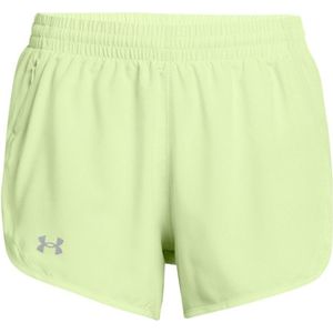 Under Armour Womens Fly By 3 Short Hardloopshort (Dames |geel)