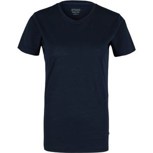 Stoic Womens Merino150 HeladagenSt T-Shirt slim Merinoshirt (Dames |blauw)