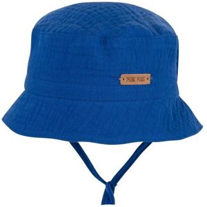 Pure Pure Kids Binde-Hut Mull Hoed (Kinderen |blauw)