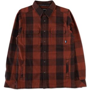 KAVU Northlake Overhemd (Heren |rood/bruin)
