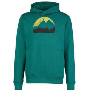 GreenBomb Nature Forest Happy Star Hooded Sweater Hoodie (Heren |turkoois)