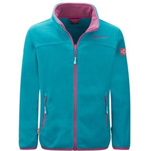 Trollkids - Oppdal Xt - Fleece Jas - Zwart - 100% Polyester, 280gsm Fleece