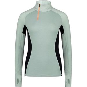 Mons Royale Womens Olympus Half Zip Merino-ondergoed (Dames |grijs)