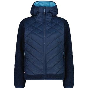 CMP Womens Jacket Hybrid Fix Hood Fleecevest (Dames |blauw)