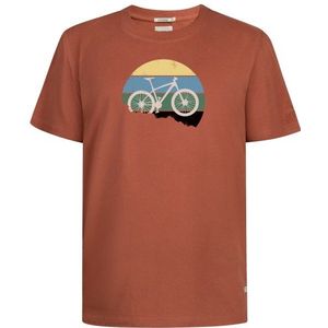 GreenBomb Bike Downhill Fusion T-Shirt Cotton T-shirt (Heren |rood/bruin)