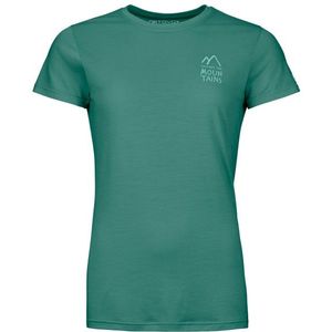 Ortovox Womens 120 Cool Tec Mountain Duo T-Shirt Merinoshirt (Dames |turkoois)