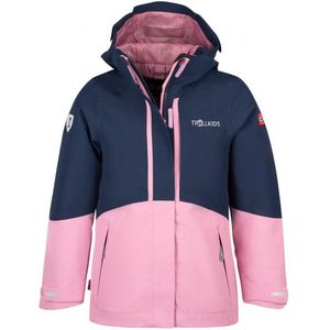 Trollkids Girls Skanden 3in1 Jacket 3-in-1-jas (Kinderen |roze/blauw |waterdicht)