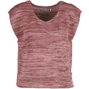 Flomax Womens Oversize Top Lilly Top (Dames |bruin/roze)