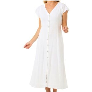 Rip Curl Premium Surf Midi-jurk Met Korte Mouwen