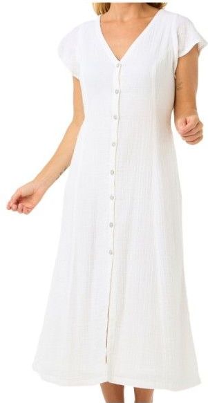 Rip Curl Premium Surf Midi-jurk Met Korte Mouwen