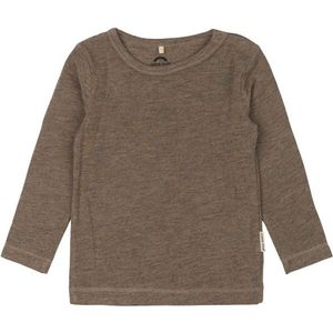 Mikk-Line Kids Wool/Bamboo L/S Top Merinoshirt (Kinderen |bruin)