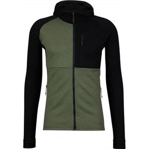 Stoic Merino260 StadjanSt Hoody Merinohoodie (Heren |zwart/olijfgroen)