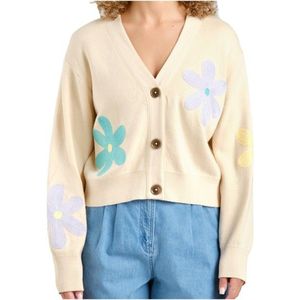 DEDICATED Womens Cardigan Kanan Trui (Dames |beige)