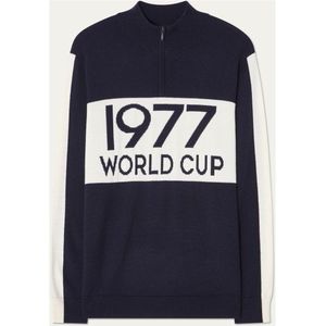 We Norwegians Worldcup ZipUp Merinotrui (Heren |blauw)