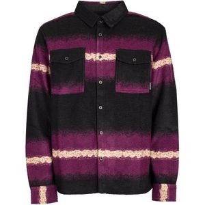 Iriedaily Finnian L/S Shirt Fleecevest (Heren |zwart/purper)