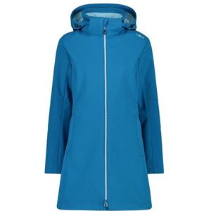 CMP Womens Parka Zip Hood Softshell Softshelljack (Dames |blauw |waterdicht)