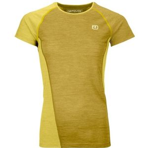 Ortovox Womens 120 Cool Tec Fast Upward T-Shirt Sportshirt (Dames |geel)