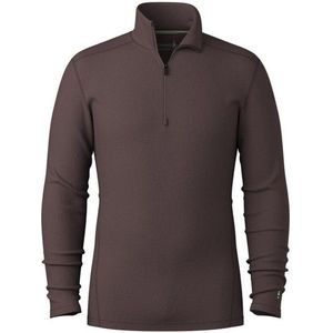 Smartwool - Classic Thermal Merino Base Layer 1/4 Zip - Merino-ondergoed - Bruin/Grijs
