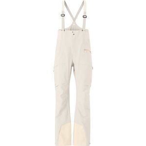 Norrona Womens More GORE-TEX Salopette Skibroek (Dames |wit/beige |waterdicht)