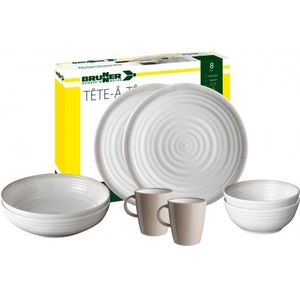 Brunner Set Tête-À-Tête Bestekset (grijs)