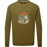 Sherpa - Pokhara Sunset Crew - Longsleeve - Olijfgroen