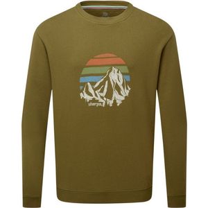 Sherpa - Pokhara Sunset Crew - Longsleeve - Olijfgroen