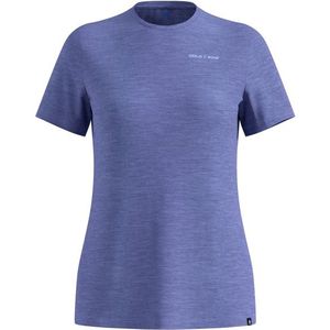 Odlo - X Pow Merino Tencel T-Shirt - Purper - Crew Neck - S/S - Merinoshirt