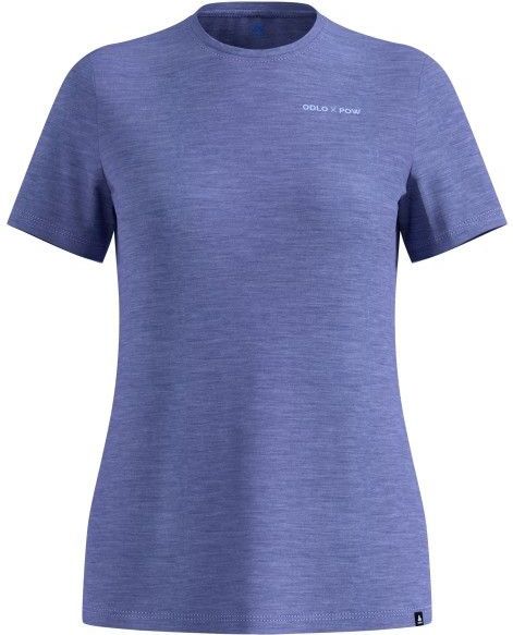 Odlo - X Pow Merino Tencel T-Shirt - Purper - Crew Neck - S/S - Merinoshirt