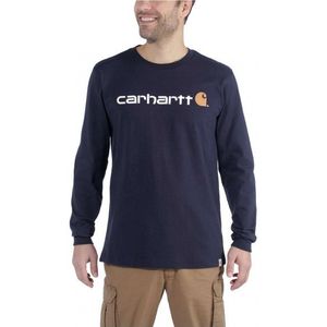 Carhartt Core Logo L/S Longsleeve (Heren |blauw)