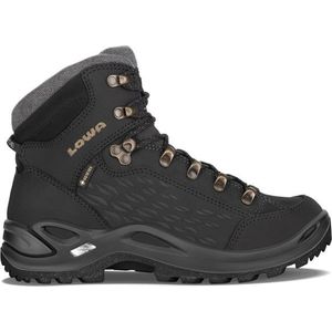 Lowa Womens Renegade Warm GTX Mid Winterschoenen (Dames |zwart/grijs |waterdicht)