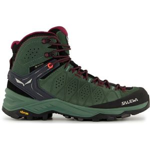 Salewa Womens Alp Trainer 2 Mid GTX Wandelschoenen (Dames |groen |waterdicht)