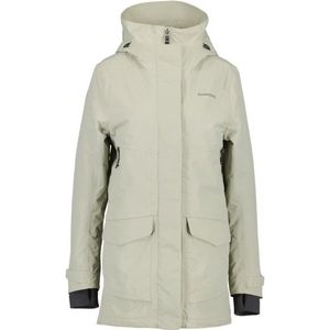 Didriksons Womens Frida Parka 7 Lange jas (Dames |beige |waterdicht)