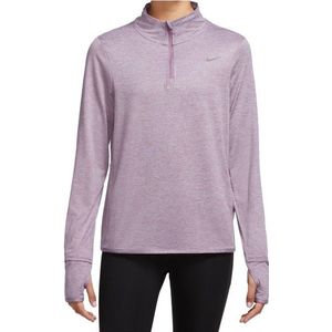 Nike Womens Swift Element Dri-Fit UV Half-Zip Top Hardloopshirt (Dames |purper)