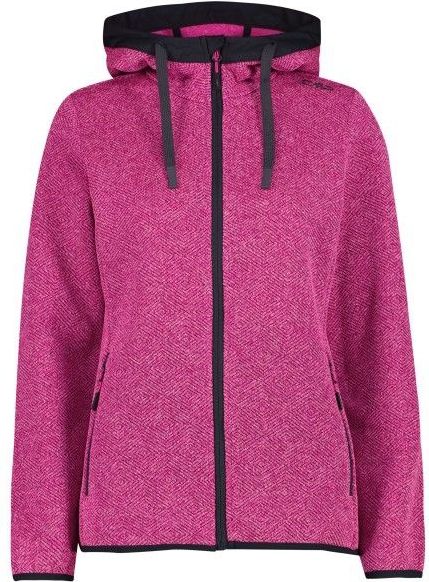CMP - Jacquard Gebreide Jacket - Roze - Fleecevest