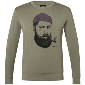 supernatural Sailor Crew Merinoshirt (Heren |olijfgroen)