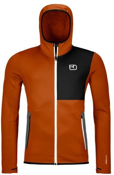 Ortovox - Heren Fleece Hooded Vest - Met Merinowol - Gerecycled Polyester