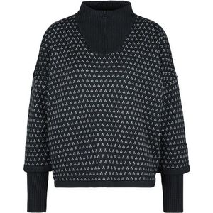 Stoic Womens Heavy MerinoKnit MMXXNorbotten Half Zip Merinotrui (Dames |zwart)