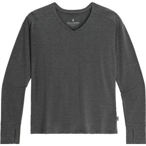 Royal Robbins Womens Madera V Neck Longsleeve (Dames |grijs)