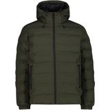 CMP - Down Jacket Fix Hood - Synthetisch Jack - Olijfgroen - Waterdicht
