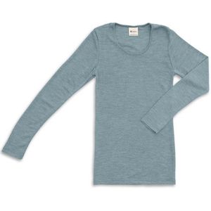 Engel - Natuur - Dameshemd - Bergblauw - 70% Wol (kbT), 30% Zijde, GOTS-gecertificeerd