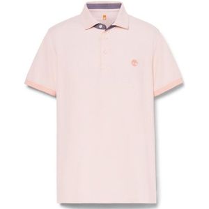 Timberland Baboosic Brook Oxford Short Sleeve Polo Poloshirt (Heren |roze)