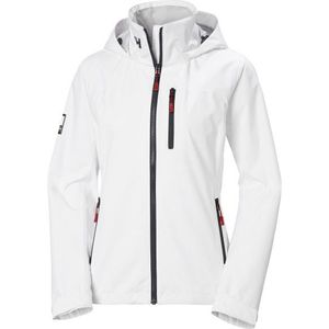 Helly Hansen Womens Crew Hooded Jacket 20 Regenjas (Dames |wit |waterdicht)